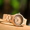 Creative Unique Gift Eco Friendly Wooden Watches With Colorful Case And 3 Pointer Dial