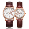 Waterproof Genuine Leather Strap Watch Unisex Custom Design Watches Printing Dial