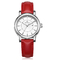 Outgoing Red Quartz Stainless Steel Watch Heart Designed , Support Calendar Date