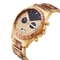 Zebra Wooden Wrist Watch Minimalist Design With Gold Plated Steel Wood Band