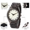 Unisex ROHS Waterproof Wood Watch With Big Strap Couple Lover